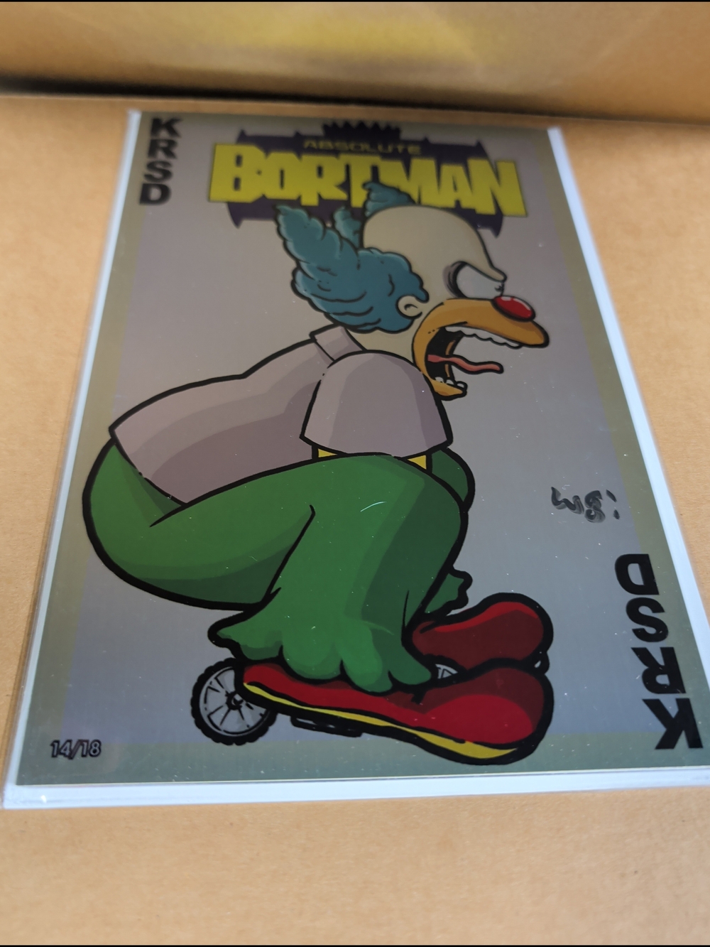 Absolute Bortman Krusty Absolute Batman Homage METAL Cover LTD  18 NM